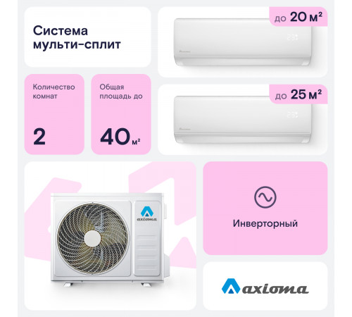 Мультисплит система Axioma ASB14M2Z1R/ASX07MHZ1R/ASX09MHZ1R