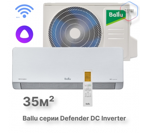 Сплит-система инверторного типа Ballu Defender BSHI-12HN8 комплект