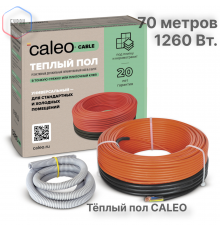 Нагревательная секция для теплого пола CALEO CABLE 18W 70м