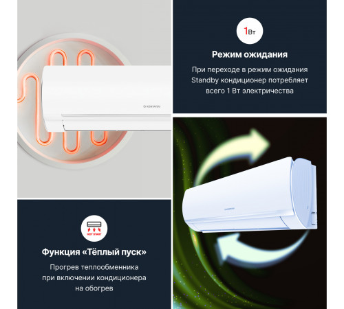 Тепловой насос типа «воздух-воздух» Kentatsu серии OTARI KSGOT35HZRN1/KSROT35HZRN1