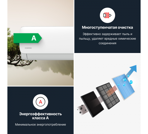 Мульти сплит система Kentatsu K2MRB50HZRN1/KMGA26HZRN1/KMGA26HZRN1