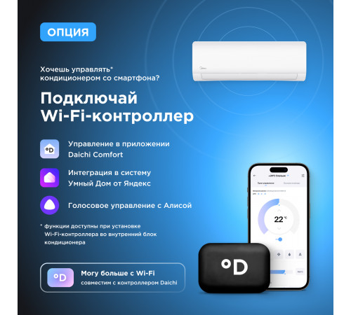 Настенная сплит-система Midea серии Paramount MSAG1-07HRN1-I/MSAG1-07HRN1-O