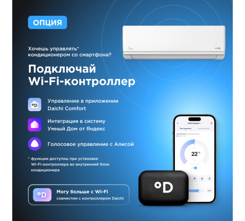 Настенная сплит-система Midea Unlimited Inverter MSAG2-07N8C2S-I/MSAG2-07N8C2S-O