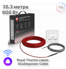Кабель нагревательный Royal Thermo RTDC 2-17-600 с терморегулятором RTI-16