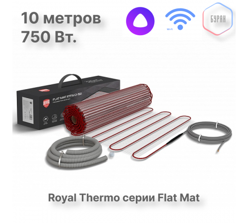 Комплект теплого пола Royal Thermo Flat Mat RTFM 2-150-5