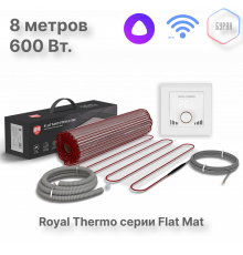 Мат нагревательный Royal Thermo Flat Mat RTFM 2-150-4 с терморегулятором RTO-16