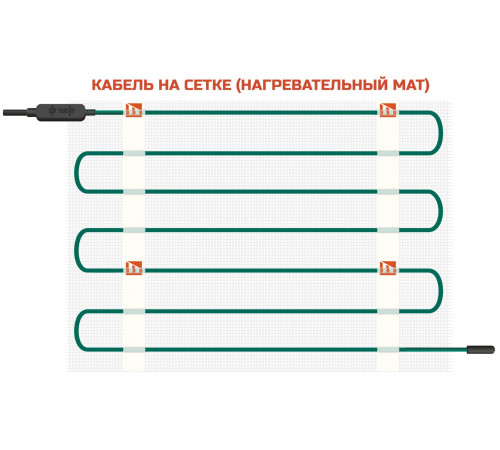 Нагревательный мат EASTEC ECM - 0,5 (0,5 кв.м.)