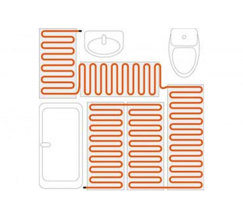 Теплый пол нагревательный мат MATRIX 4,0 кв.м