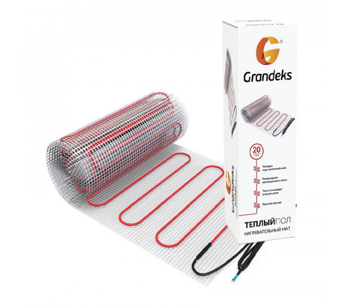 Нагревательный мат теплого пола Grandeks G-2 450 Вт / 3.0 кв.м.