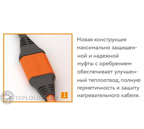 Нагревательный кабель Теплолюкс ProfiRoll 54,0 м/900 Вт