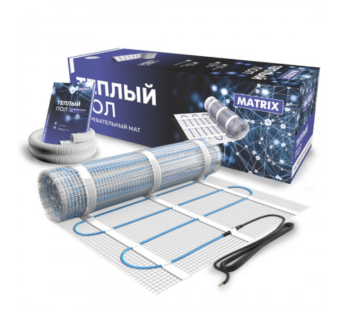 Теплый пол нагревательный мат MATRIX 13,0 кв.м