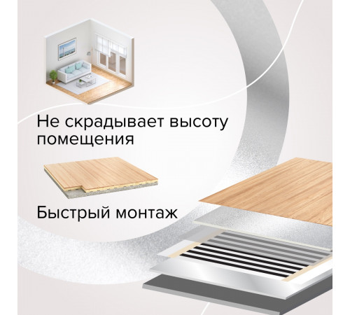 Теплый пол пленочный CALEO PLATINUM 230 ВТ/м2 6,0 м2