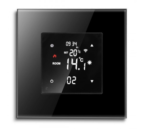 Терморегулятор WarmLife Elec Glass Wi-Fi черный