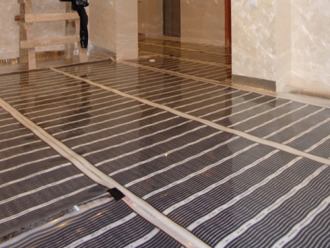 Основное отопление мансарды пленочными теплыми полами