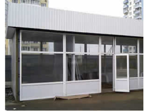 Отопление в торговом павильоне