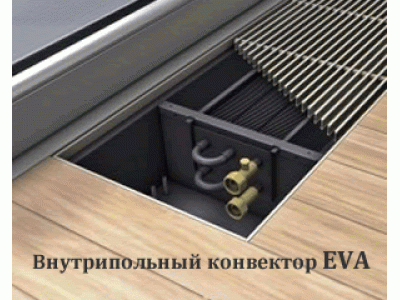 Установка внутрипольных конвекторов в загородном доме