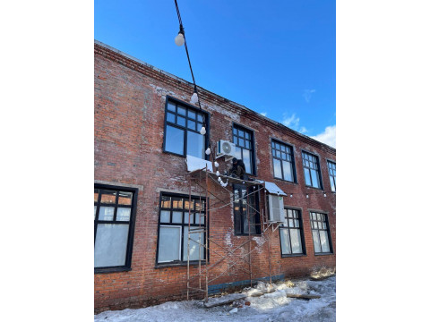 Установка кондиционера в салон красоты нашему дорогому клиенту Арпине.