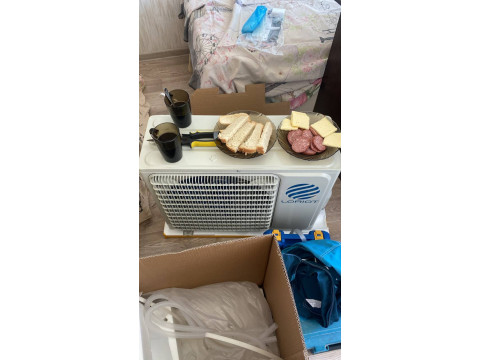 Бригадой Новосибирского Бурана, в составе Артёма и Александра, выполнен нестандартный монтаж кондиционера по улице Титова