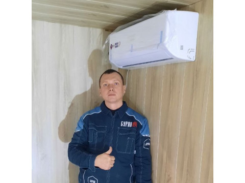 Установка сплит-системы BREEON BRC-12TPO в строительном вагончике – выполненный проект компании 