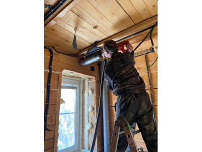 Профессиональный монтаж систем вентиляции и кондиционирования в двухэтажном доме площадью 200 м?