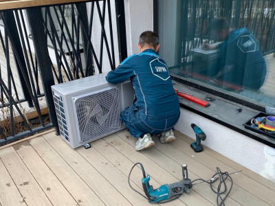 Покраска внешних блоков кондиционеров в цвет фасада – Компания "Буран" Томске