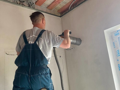 Бурение отверстий под рекуператоры VAKIO Base Smart — работа бригады №3 компании «БУРАН» в Новосибирске