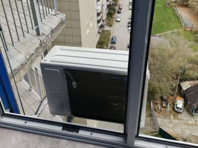 Монтаж сплит-системы Kentatsu Yuki на улице Красина в Новосибирске — завершённый проект от компании «Буран Климат»