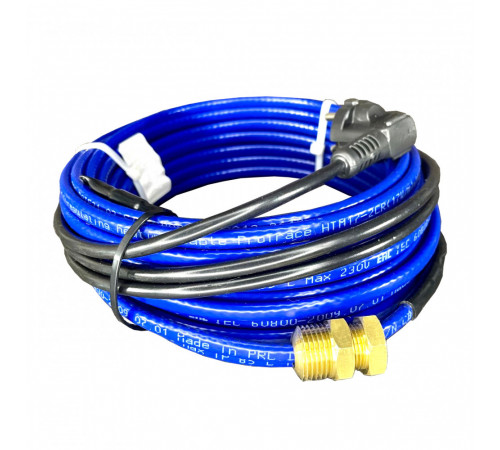 Греющий кабель для установки в трубу с сальниковым узлом - 10м