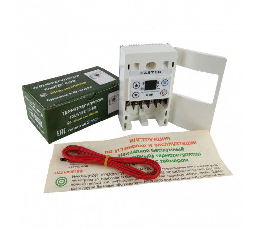 Терморегулятор EASTEC E-38 Silent (Накладной, симисторный, бесшумный, 2,5 кВт)
