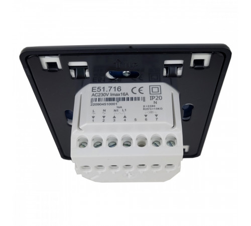 Терморегулятор E 51.716 (3.5 кВт) черный