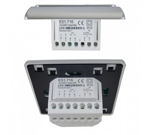 Терморегулятор E 51.716 (3.5 кВт) серебро
