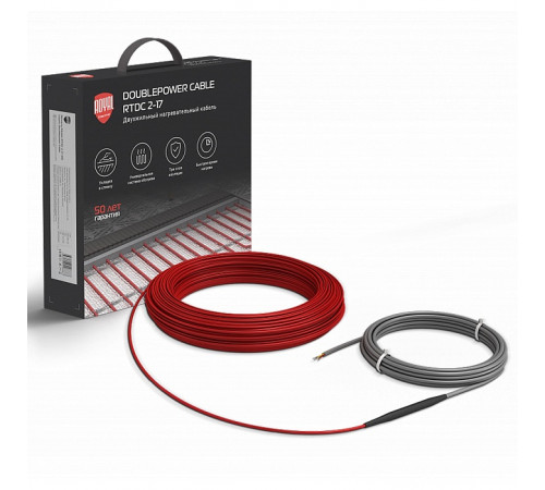 Кабель нагревательный Royal Thermo Doublepower Cable RTDC 2-17-600 (комплект)