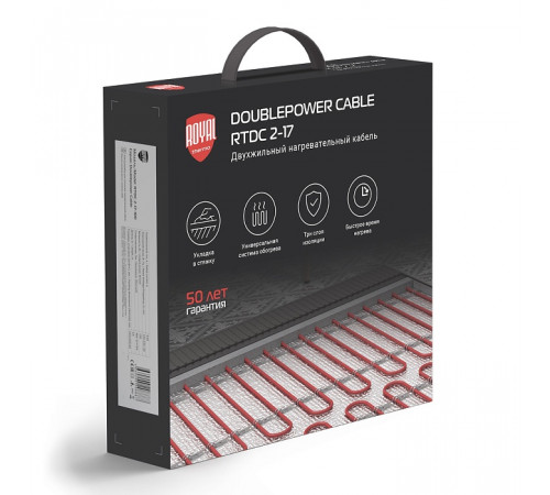 Кабель нагревательный Royal Thermo Doublepower Cable RTDC 2-17-600 (комплект)