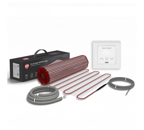 Мат нагревательный Royal Thermo Flat Mat RTFM 2-150-7 с терморегулятором RTS-16