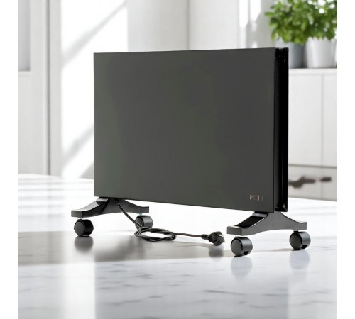 Инфракрасный обогреватель ИОН стандарт 0,7 700 Вт напольно-настенный (т) с терморегулятором /Черный