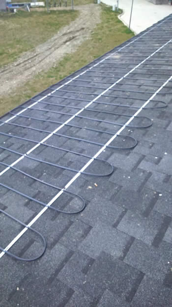 обогрев карниза греющим кабелем